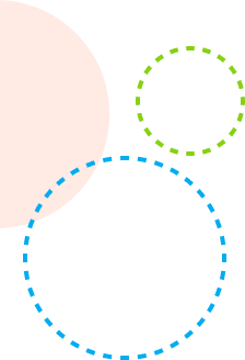 Colored circles on a black background.